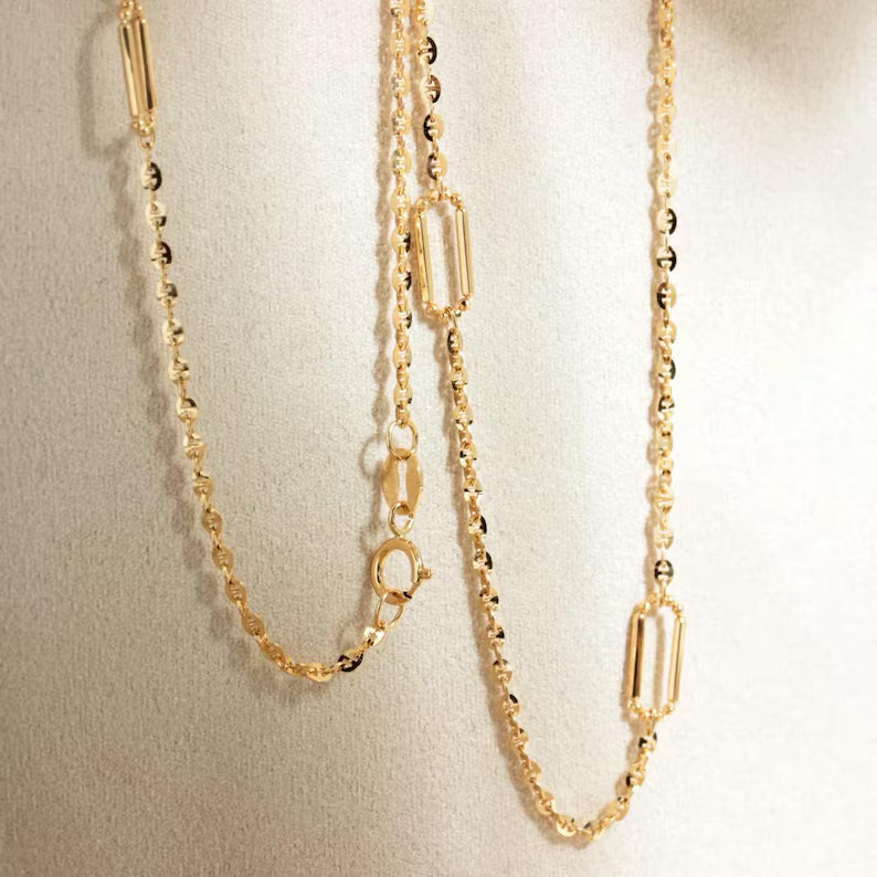 1.5mm Anchor Chain Necklace