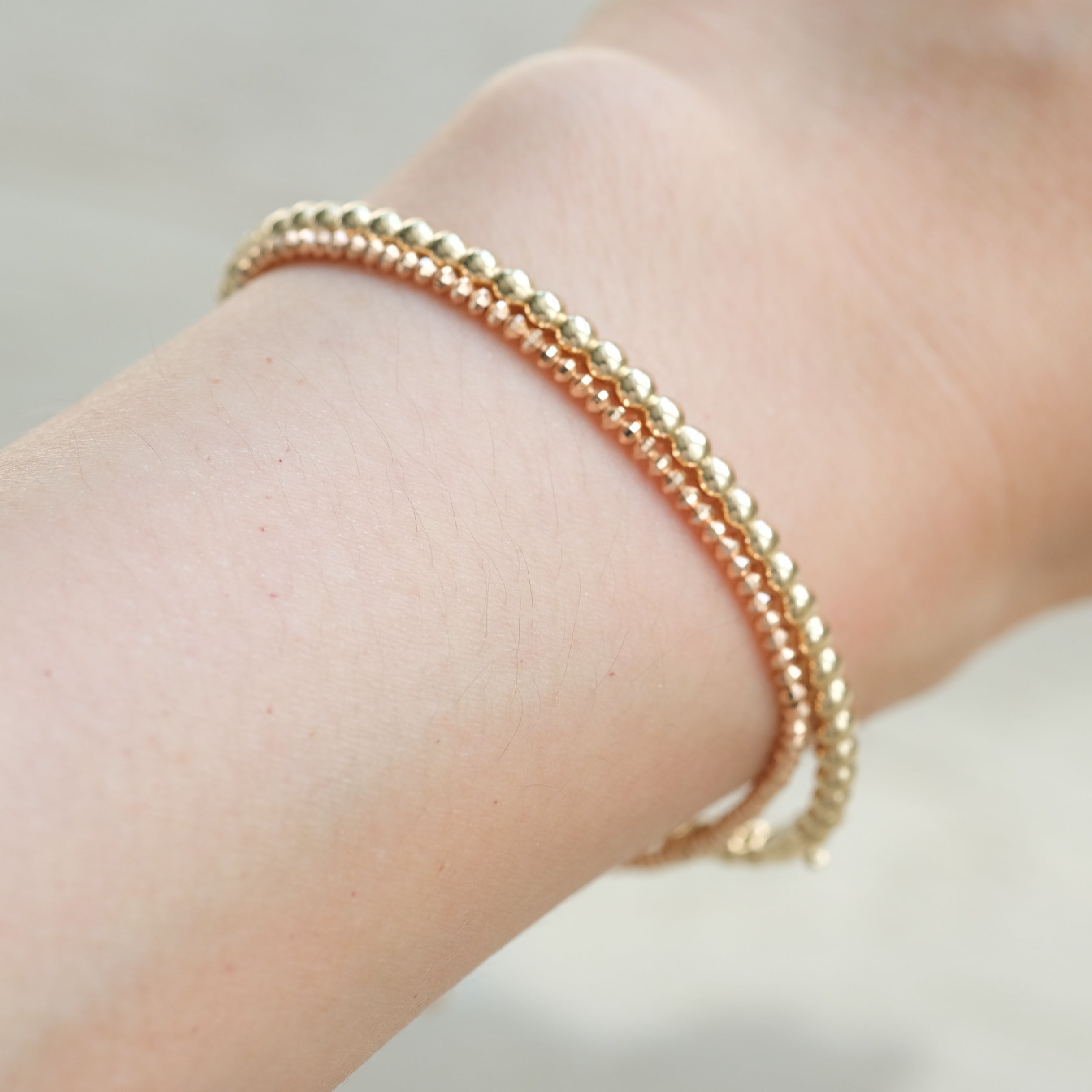 Beads Gold Bangle