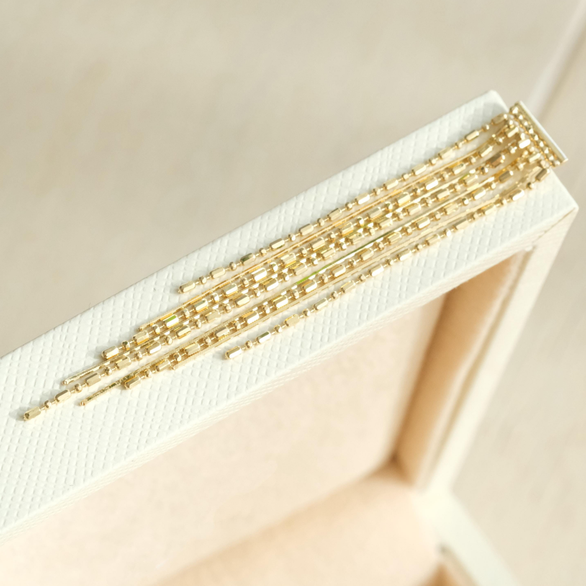 Long Beads Tassel Earrings