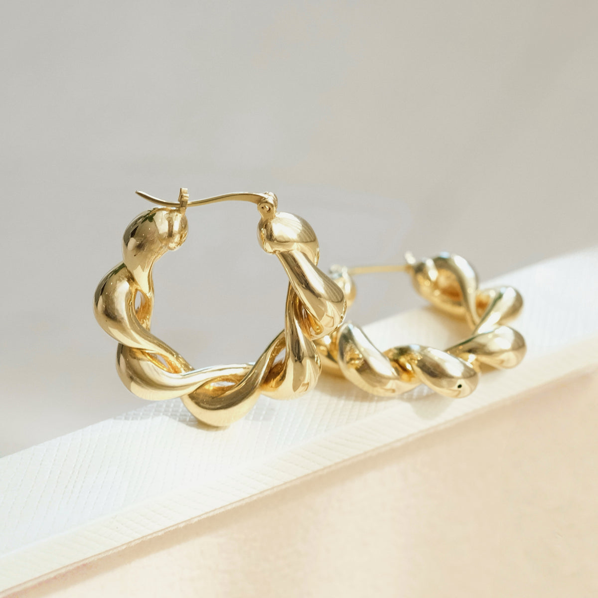 Bold Twist Hoops