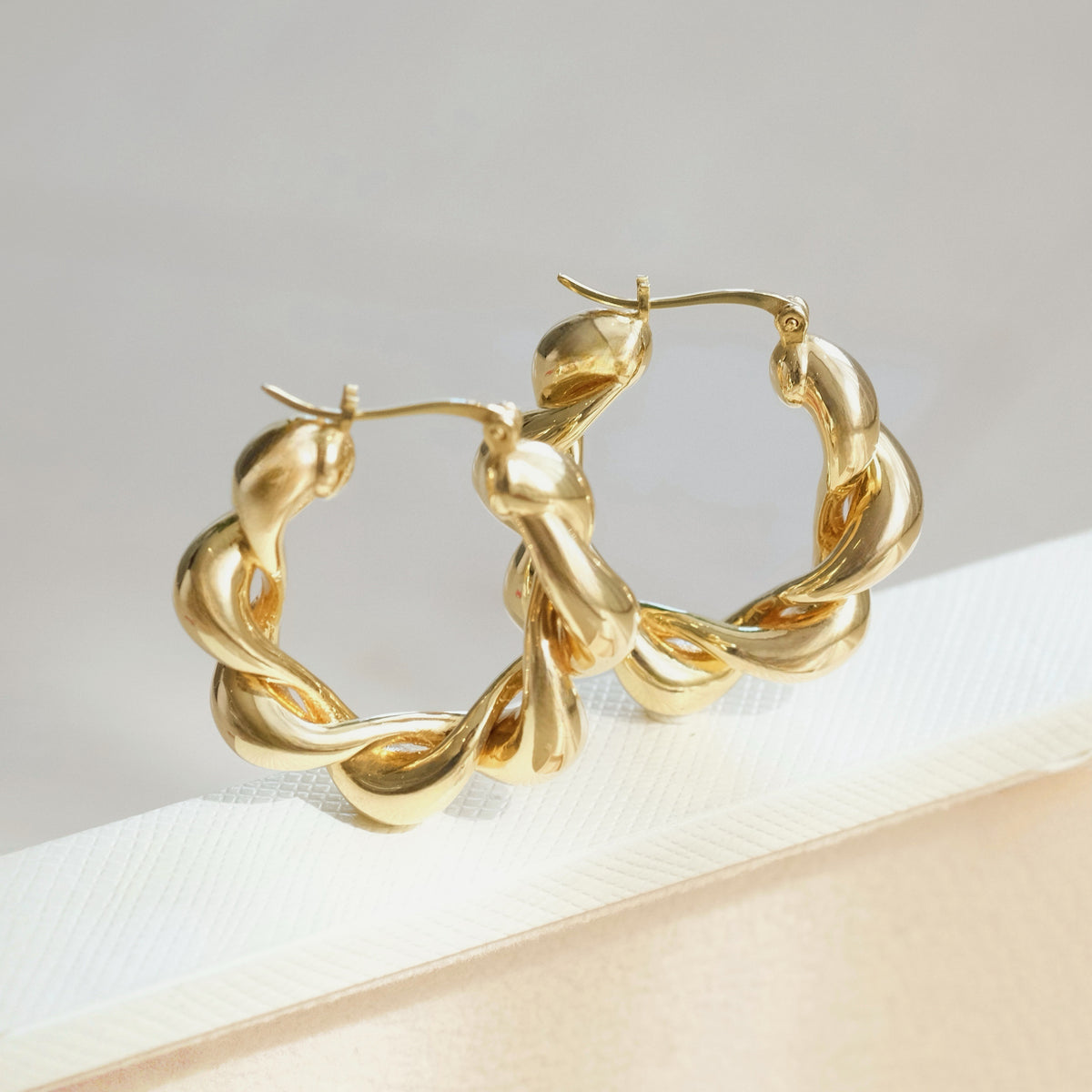 Bold Twist Hoops