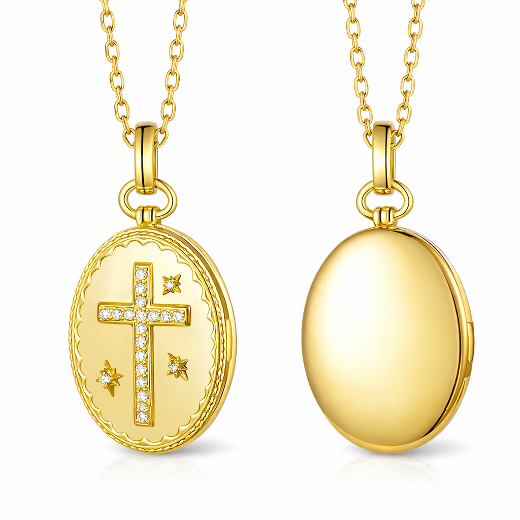 Cross Photo Locket