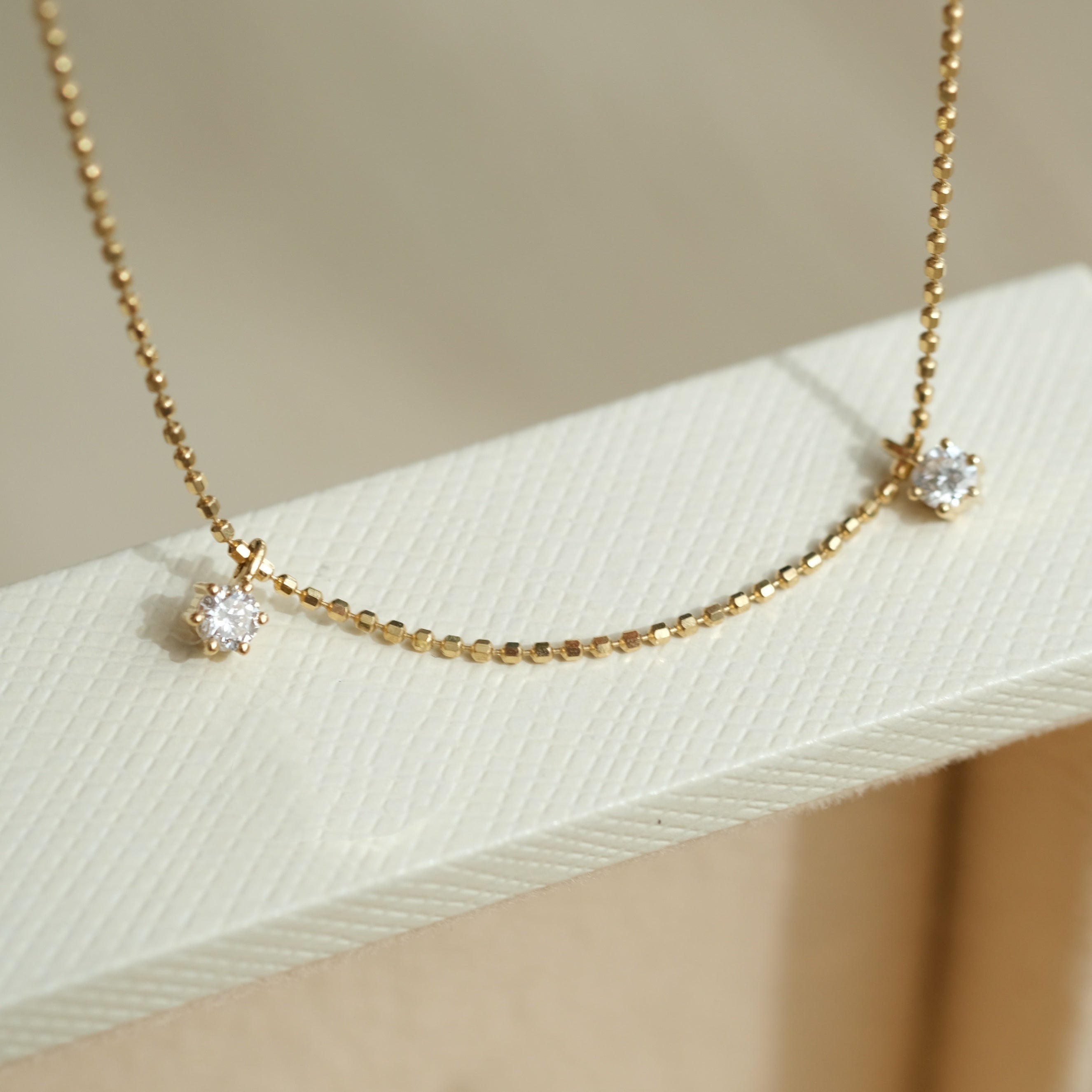 Floating Diamond Necklace