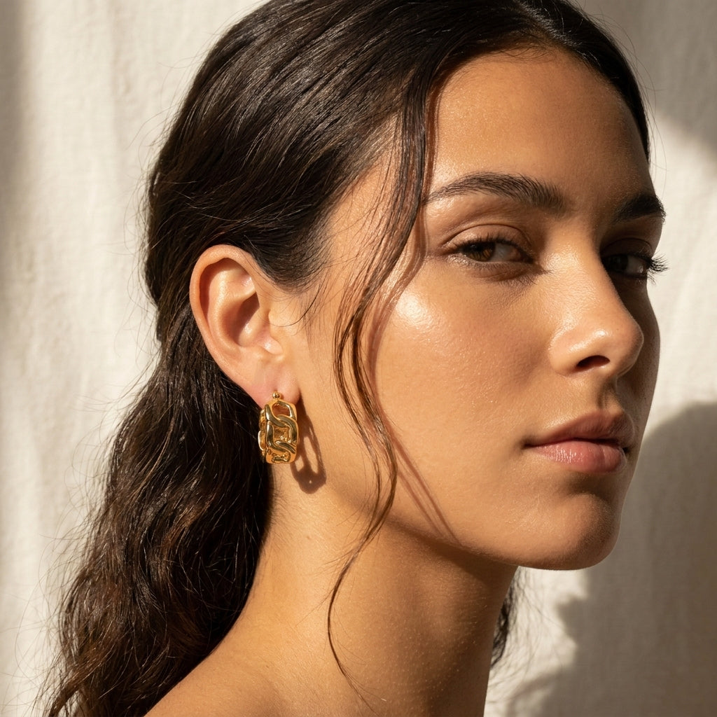 Large Link Hoops