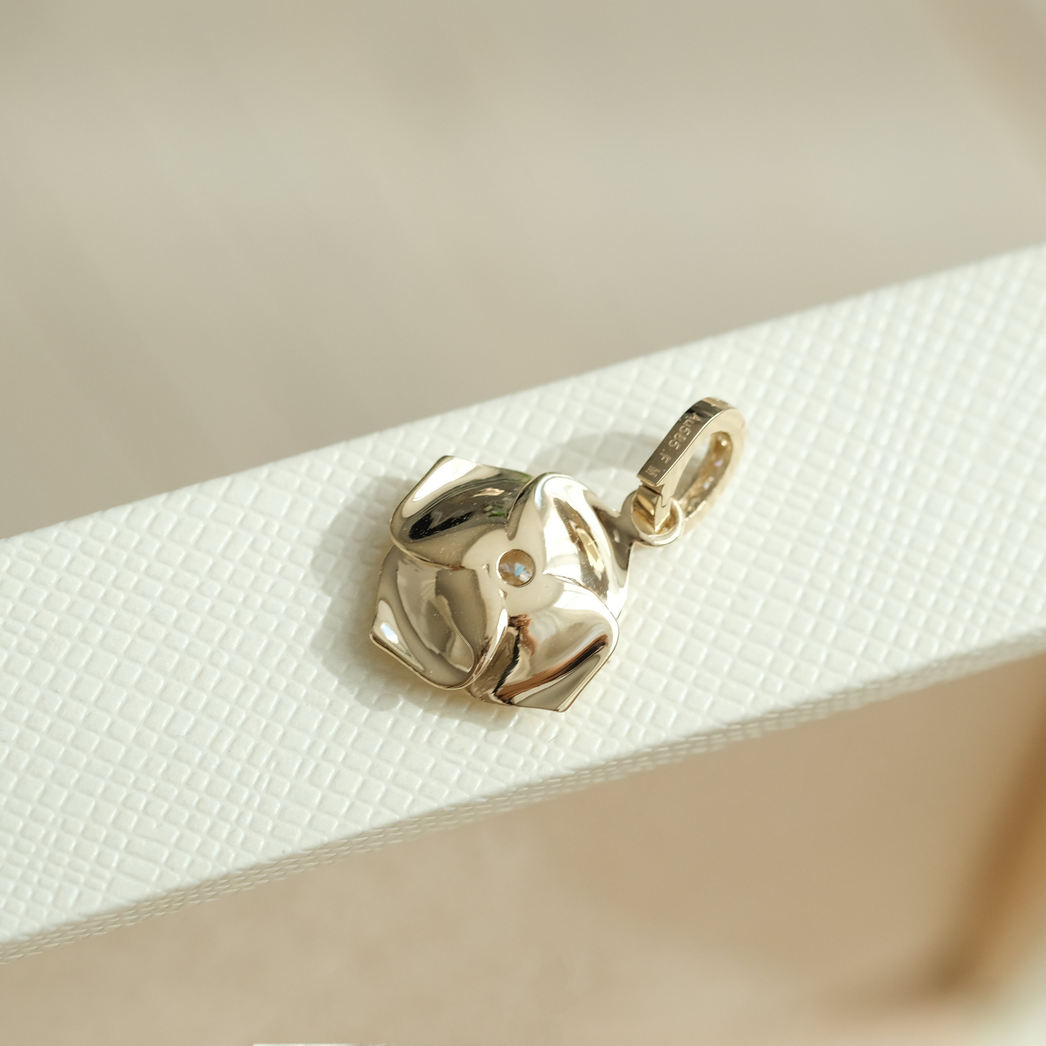 Gold Rose Charm