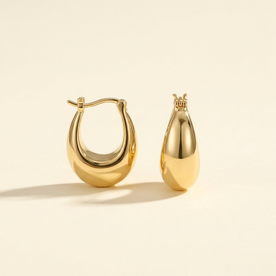 Oval Tapered Hoops
