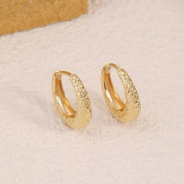 Two Tone Sparkle Hoops