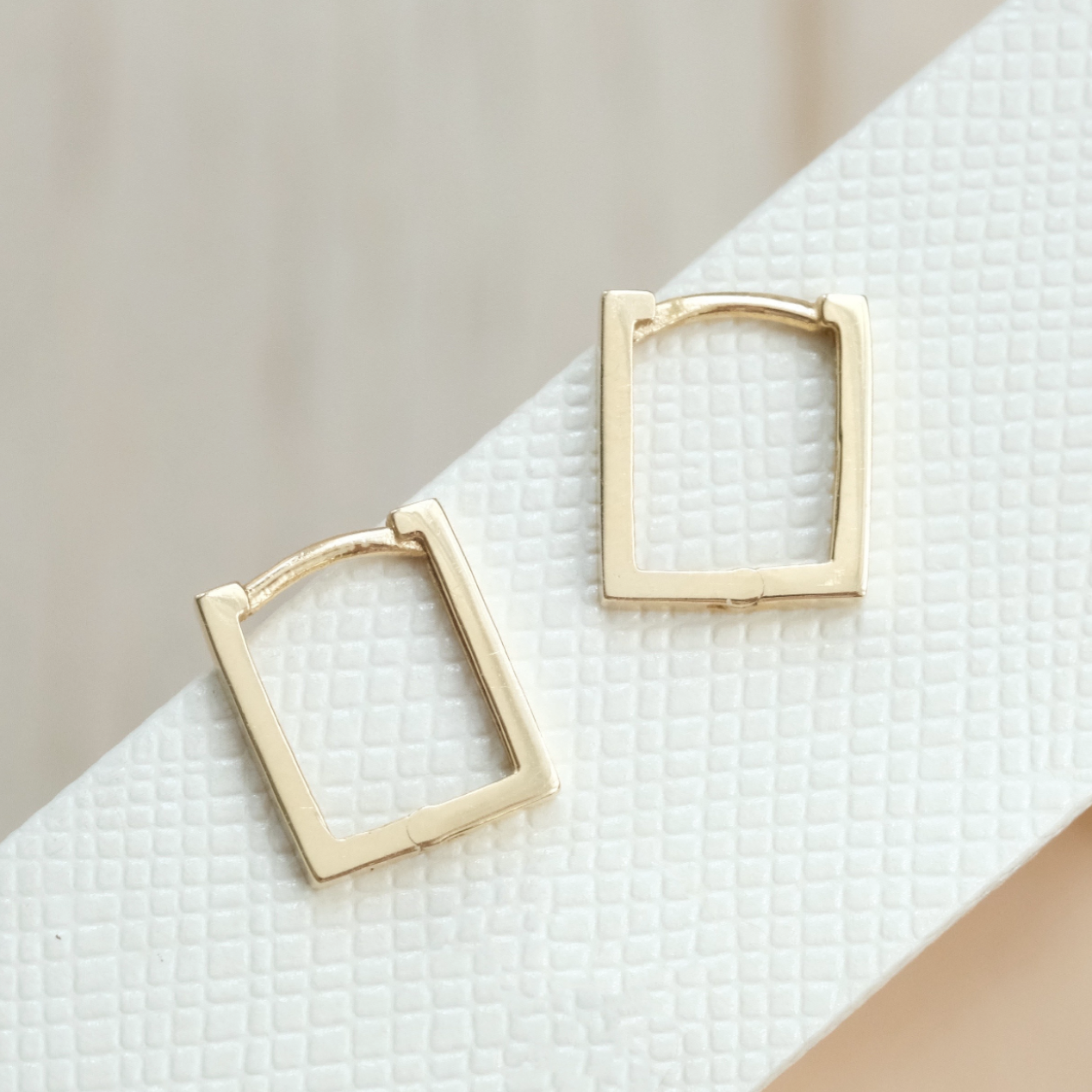 Rectangle Hoop Earrings