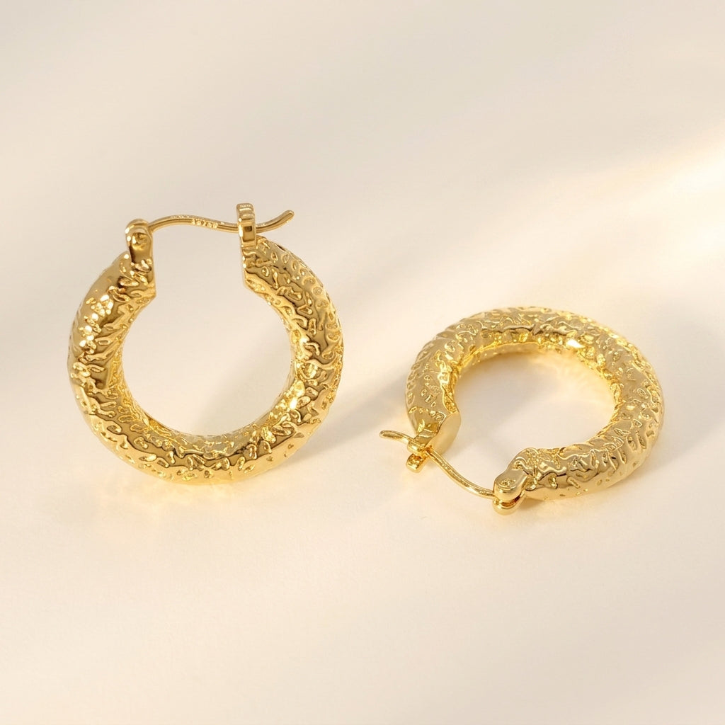 Medium Hammered Earrings