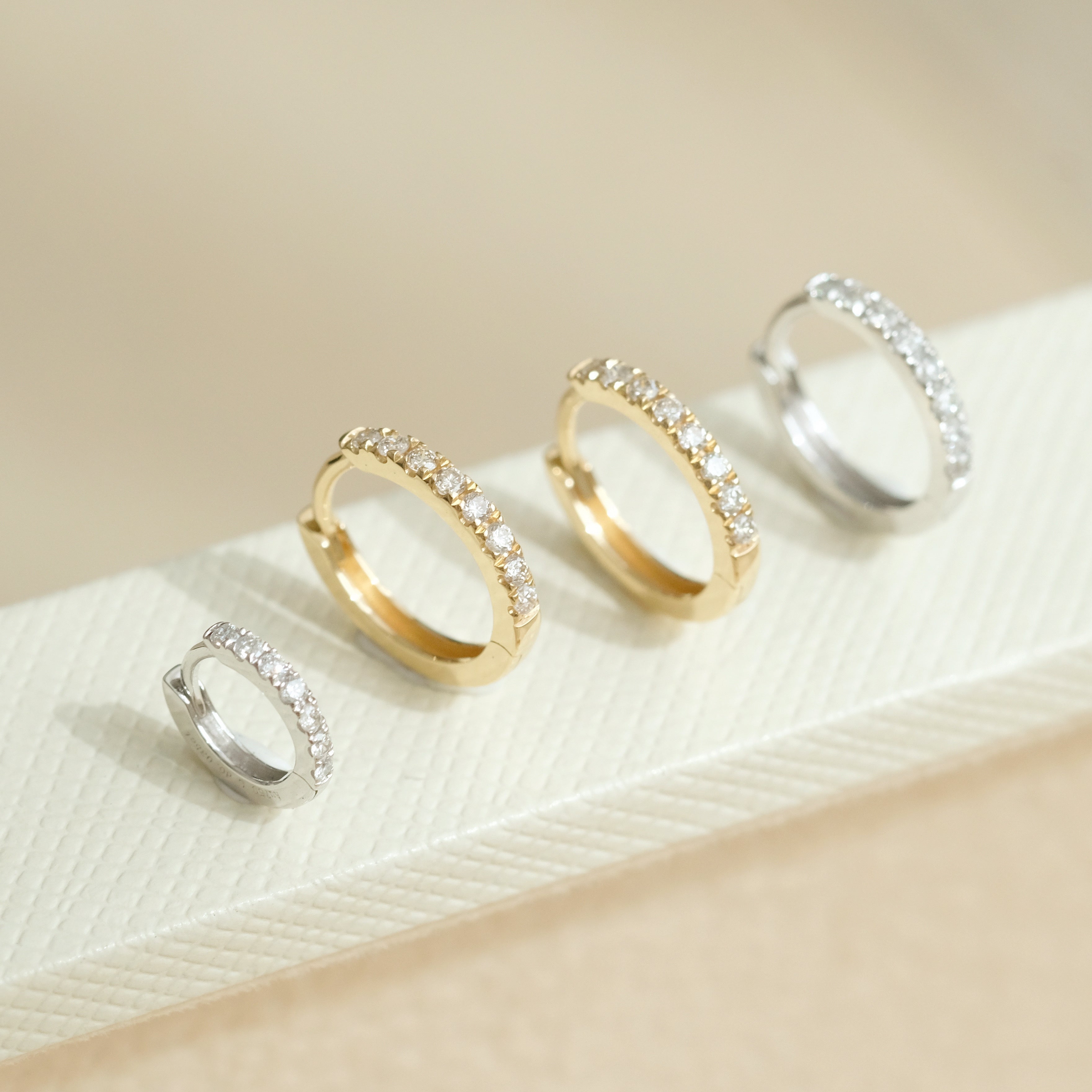 Thin Diamond Hoop