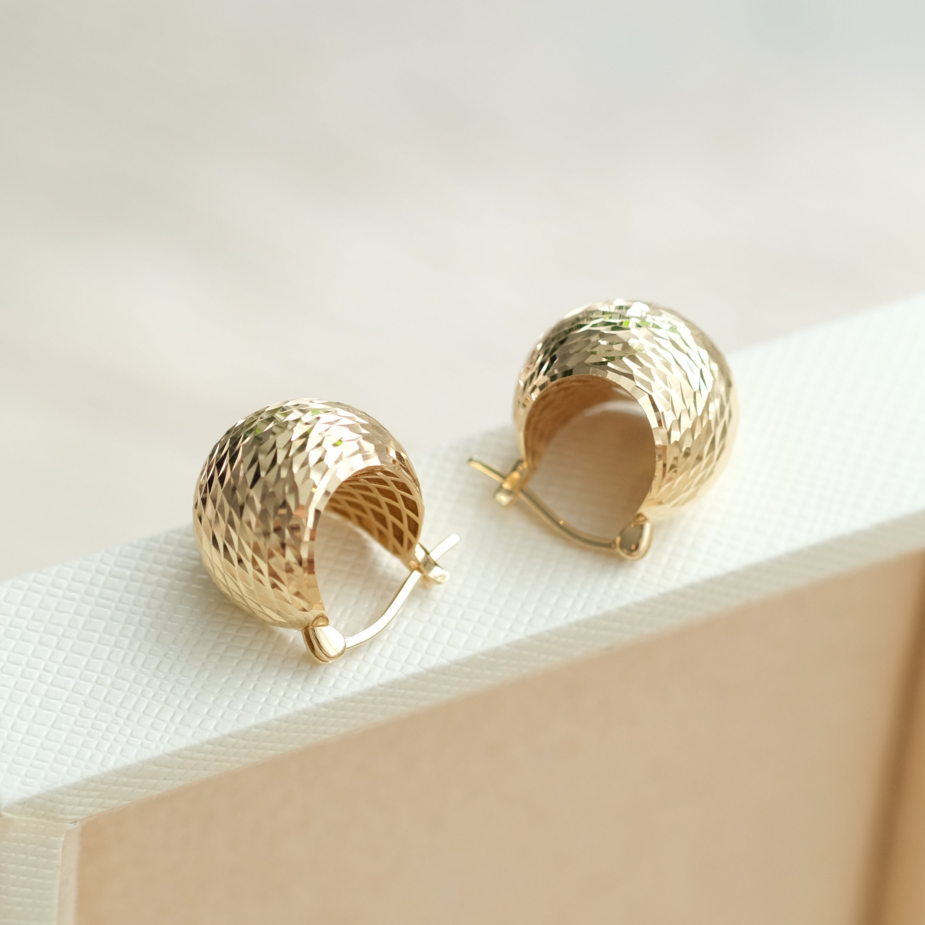 Laser Cut Ball Earrings
