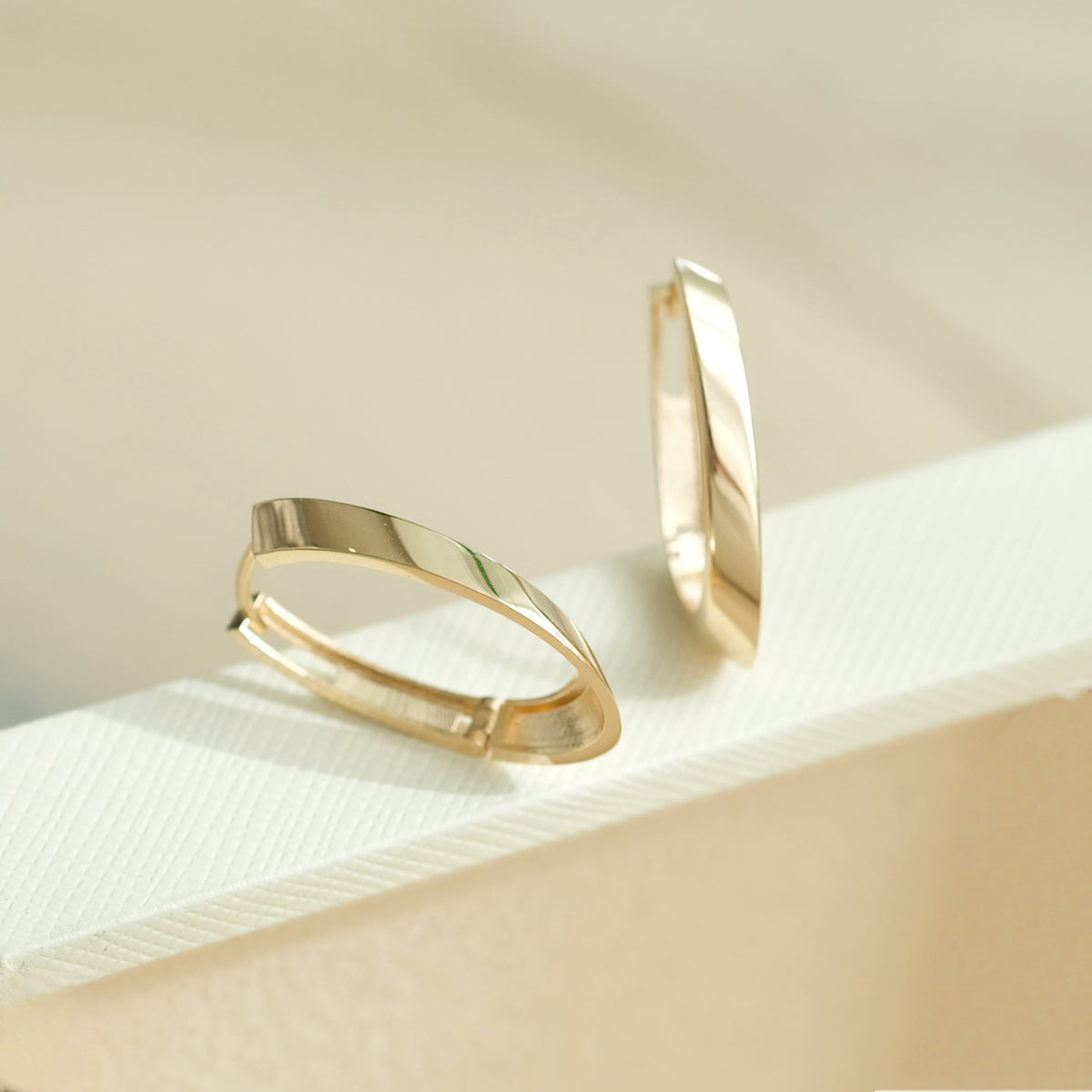 Ovate Large Hoops