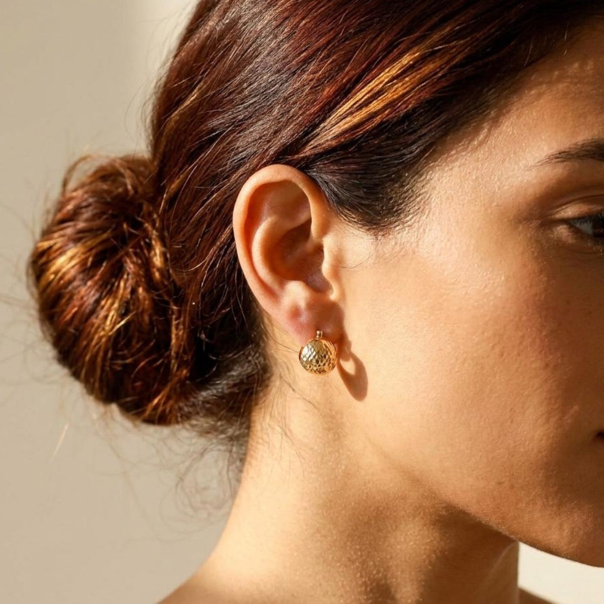 Laser Cut Ball Earrings