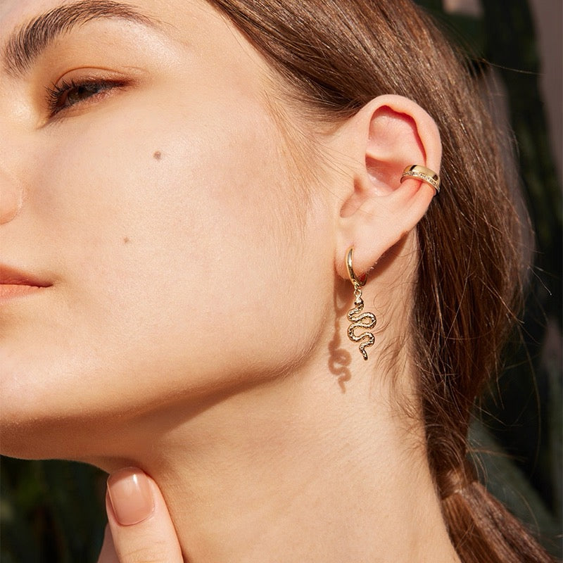 Dangling Snake Earrings