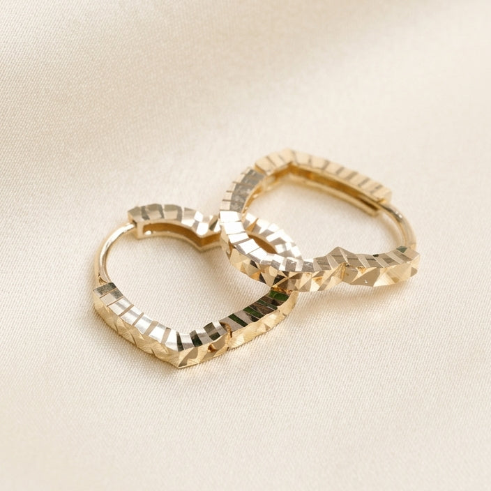 Laser Cut Heart Hoops