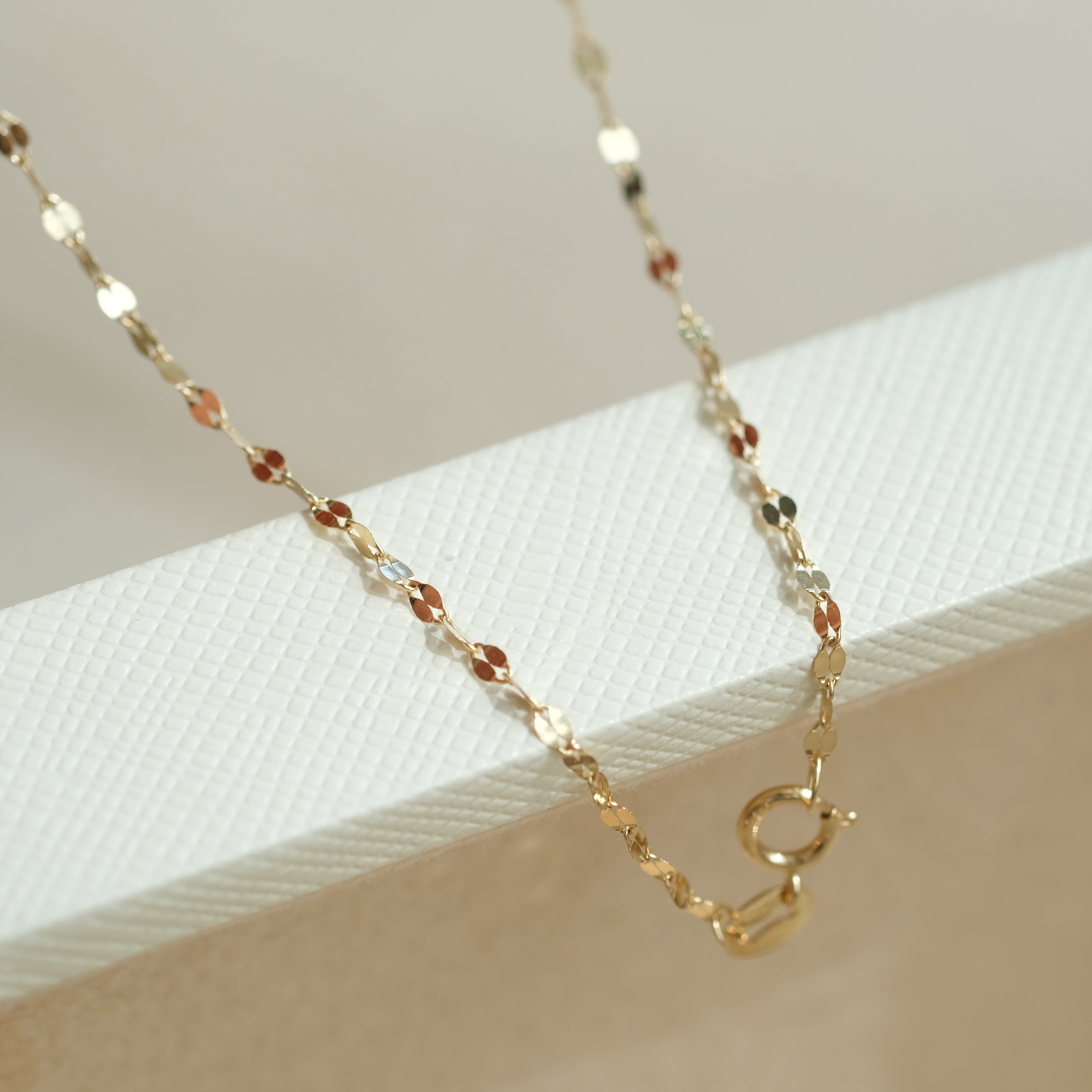 Mirror Chain with stones