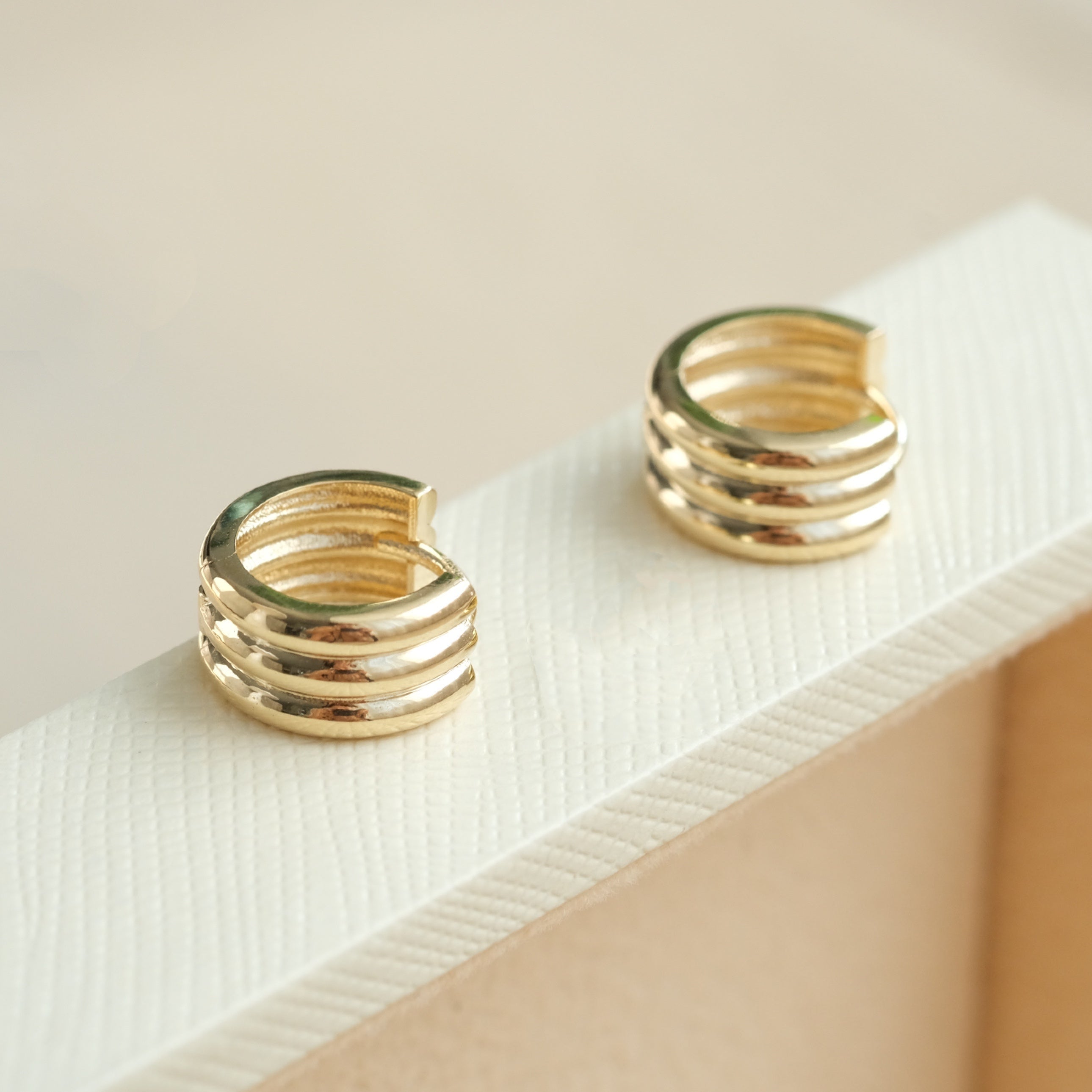 Triple Circle Earrings