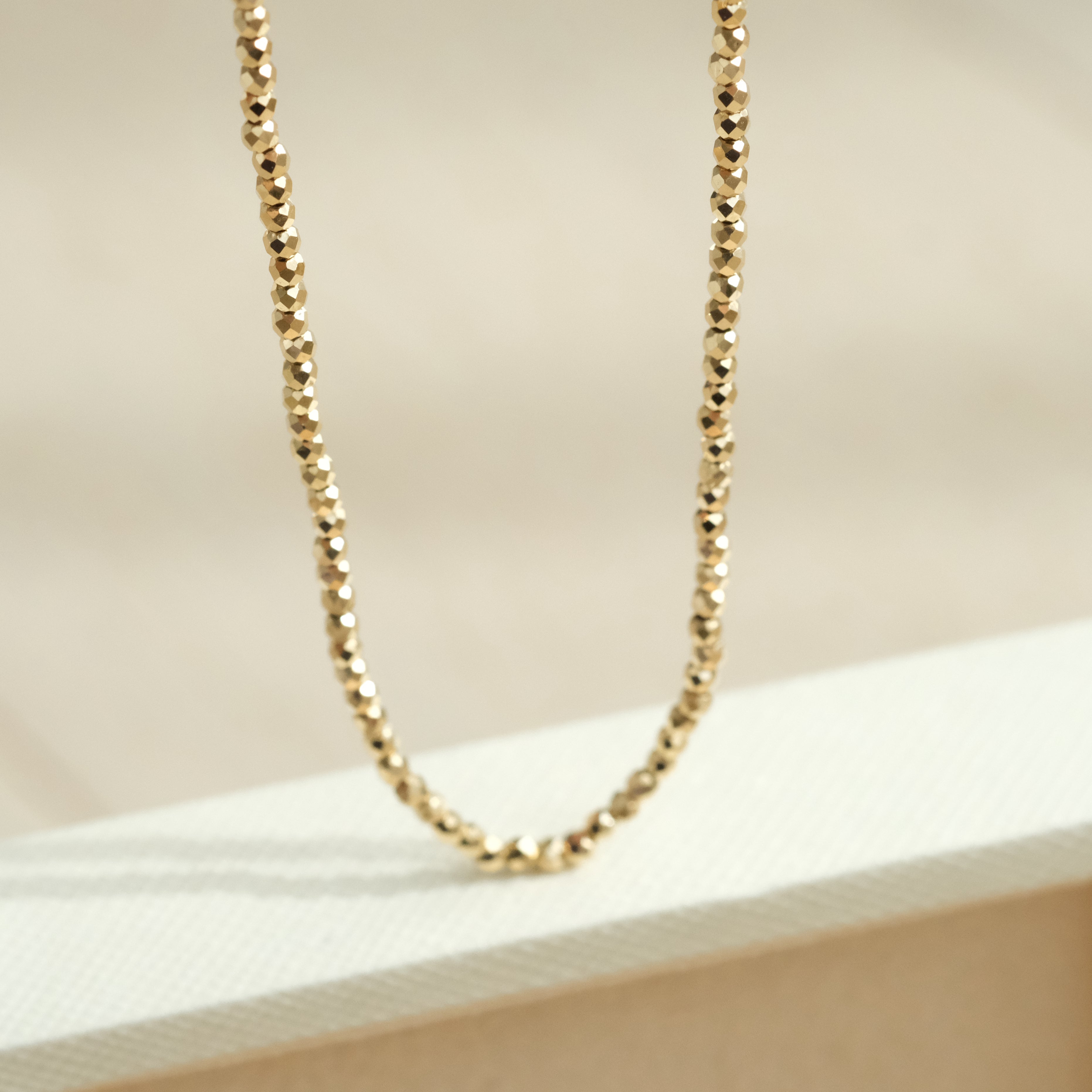 Laser Cut Beads Necklace