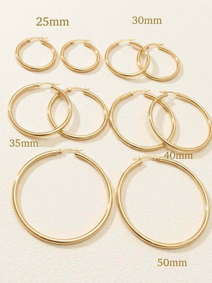 Everyday Thin Plain Hoop