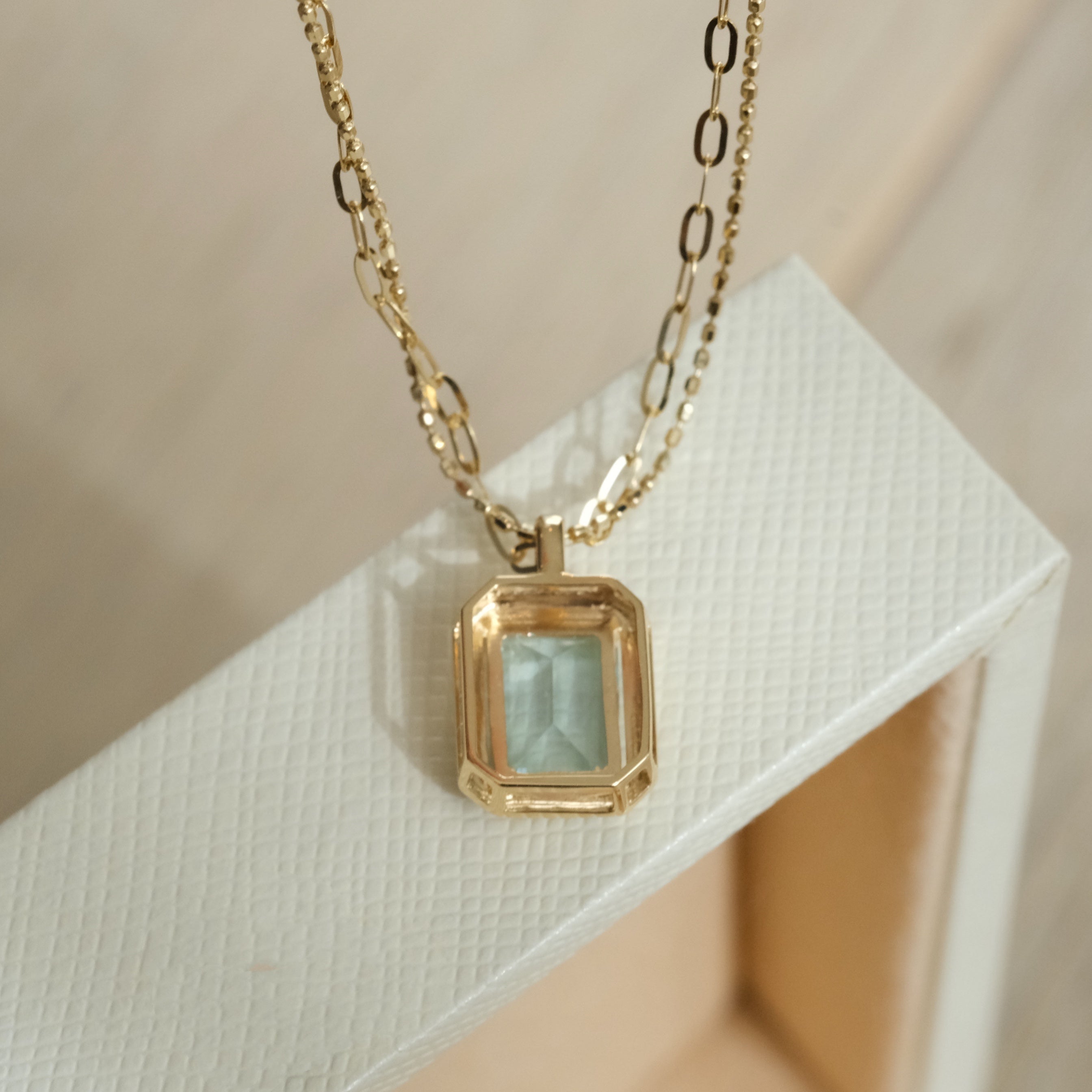 Natural Aquamarine Necklace