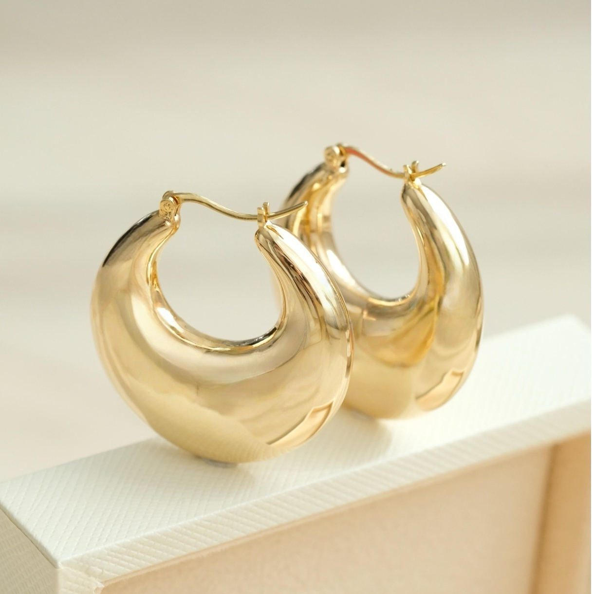 Chunky Tapered Hoops