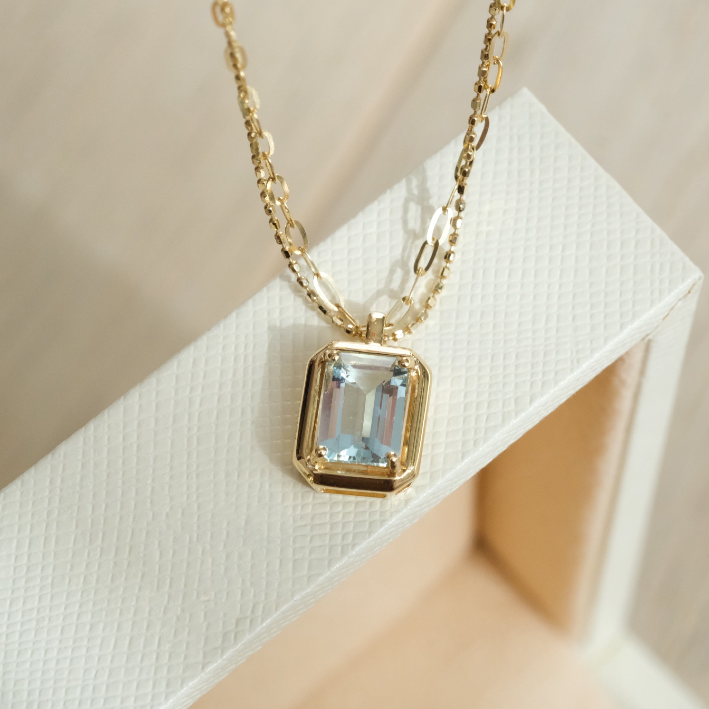 Natural Aquamarine Necklace