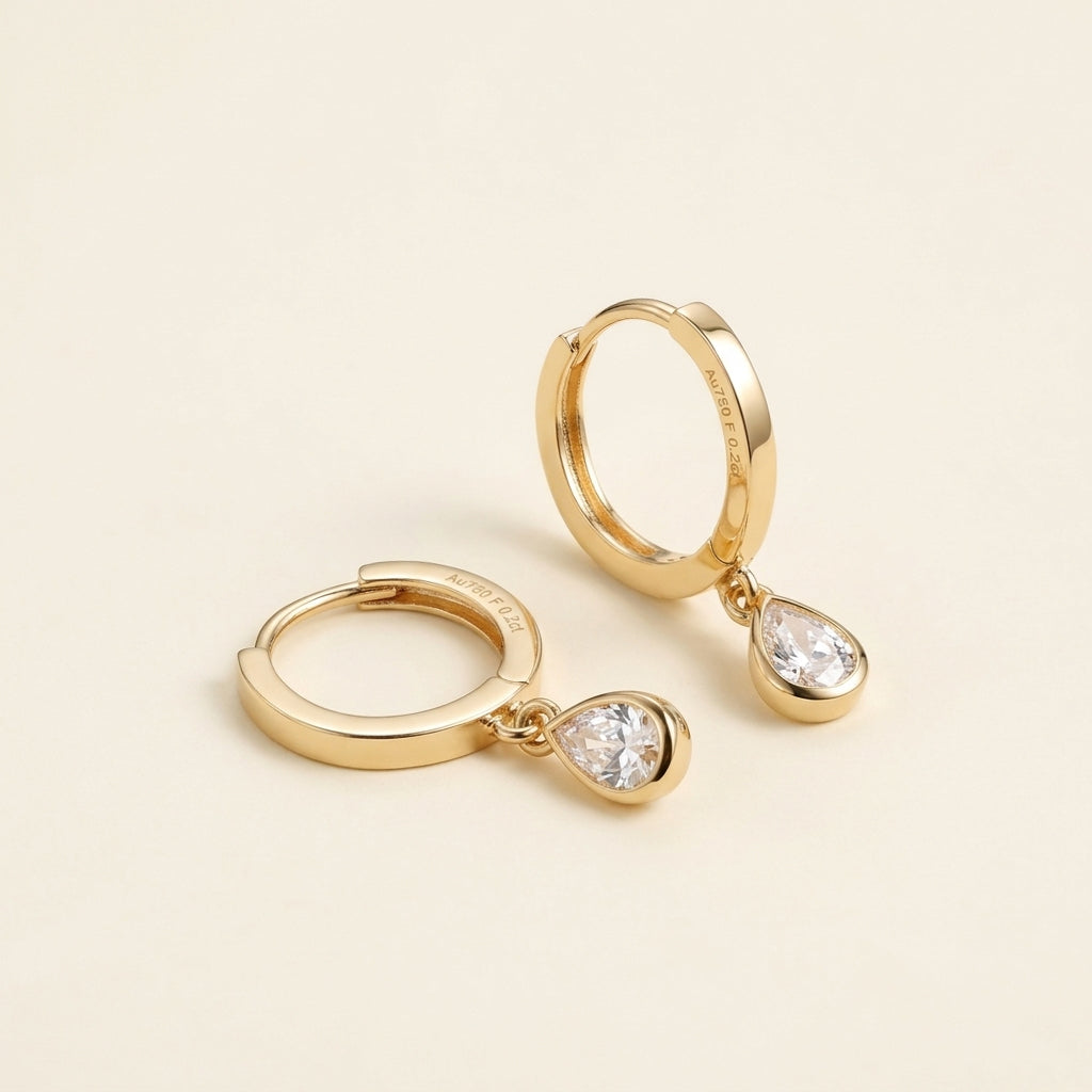 Teardrop Hoop Earrings