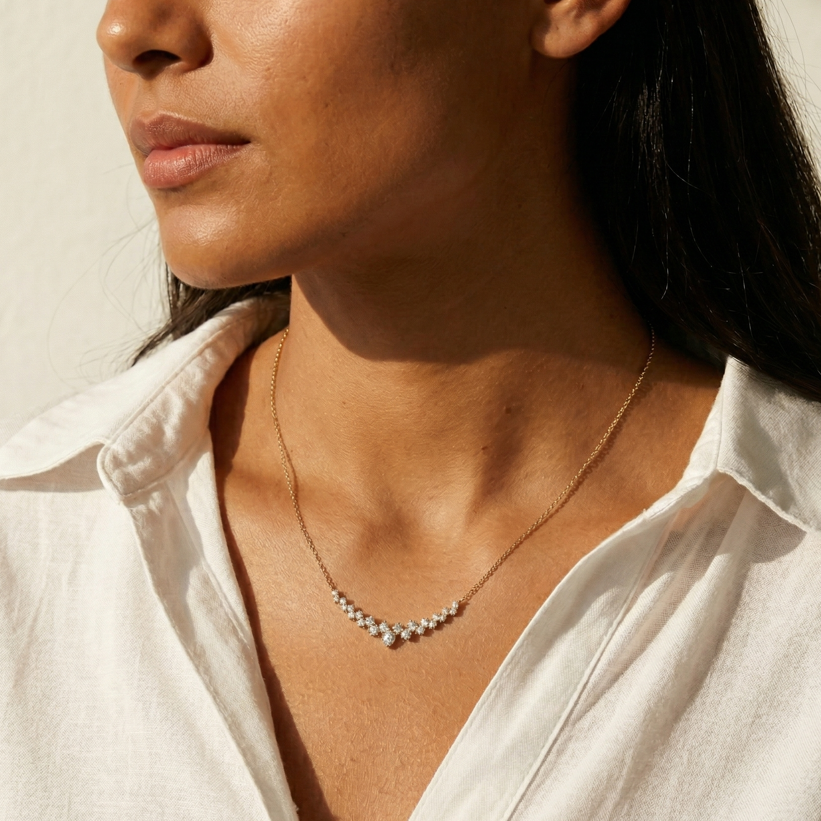 Diamond Smile Necklace