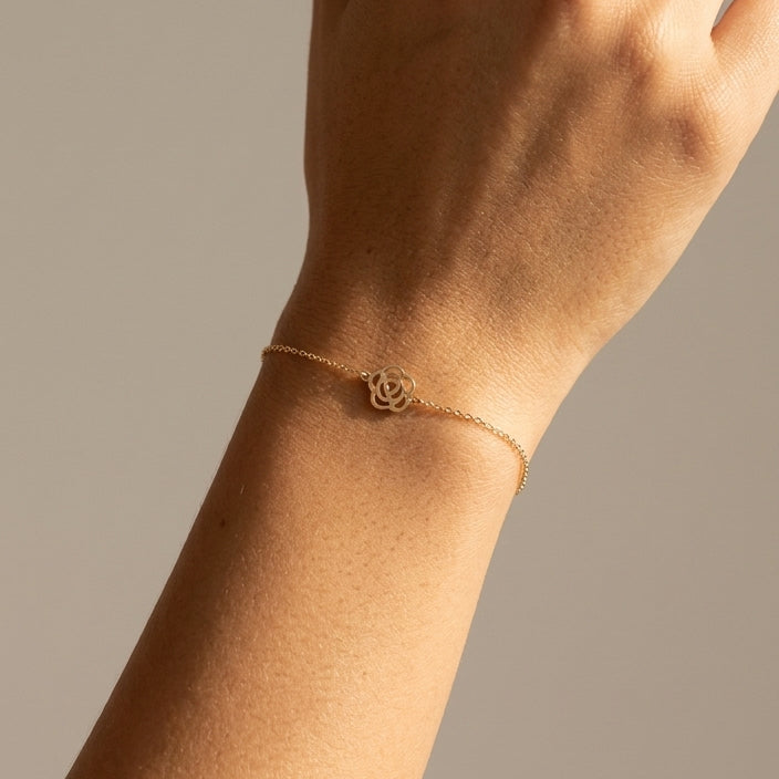 Rose Flower Bracelet