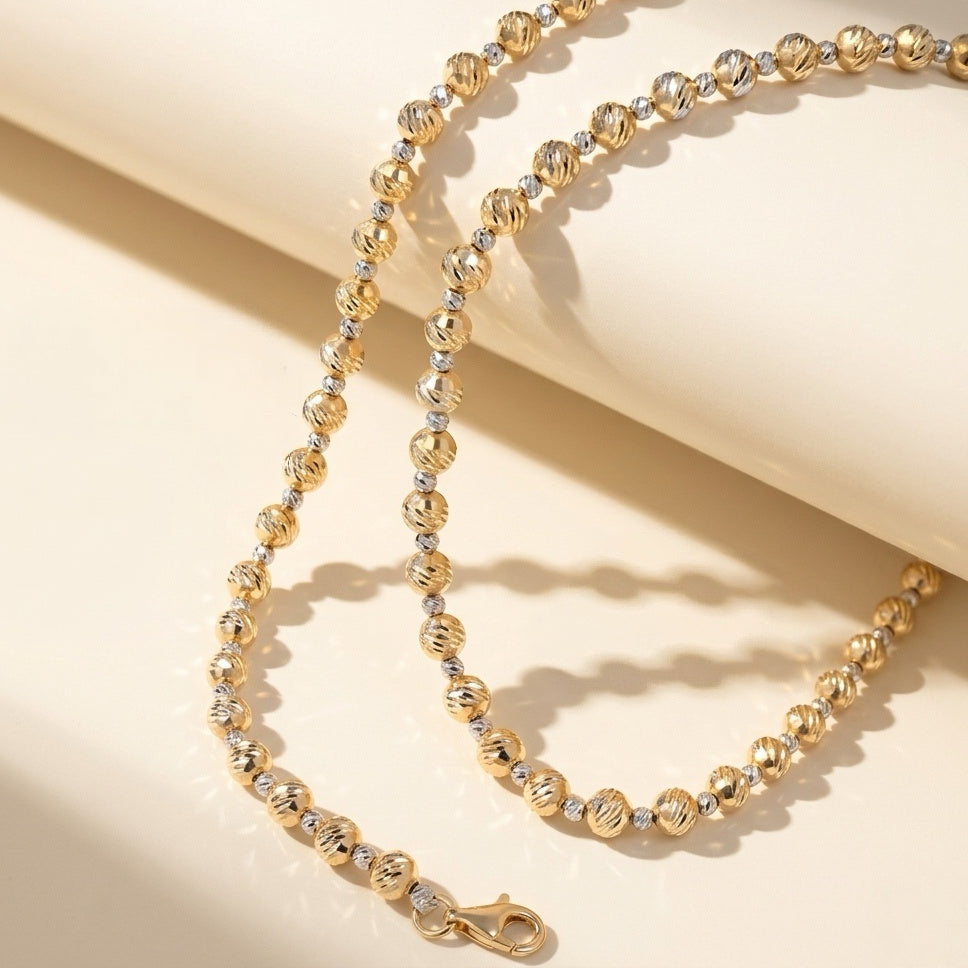 Laser Cut Two Tone Necklace
