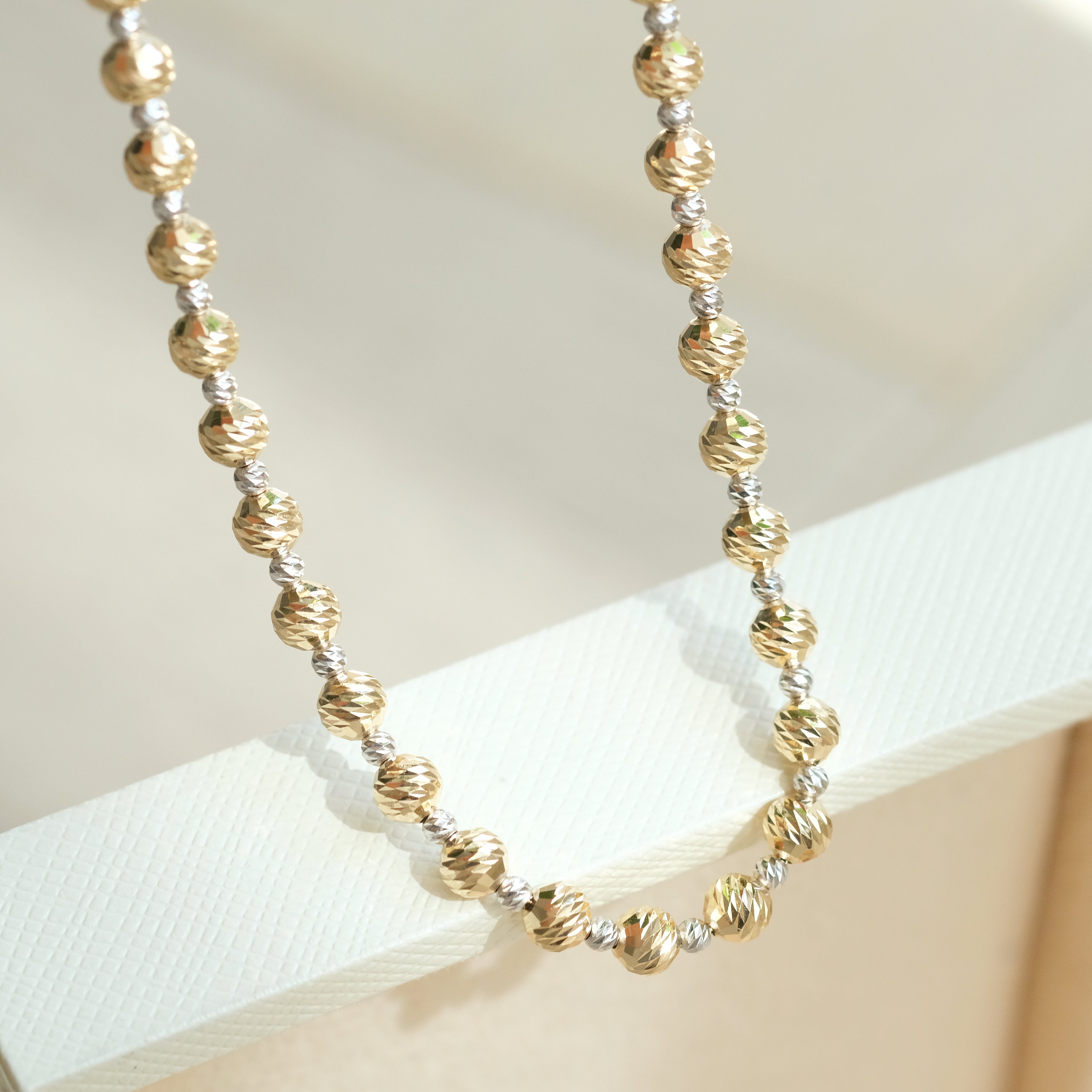 Laser Cut Two Tone Necklace