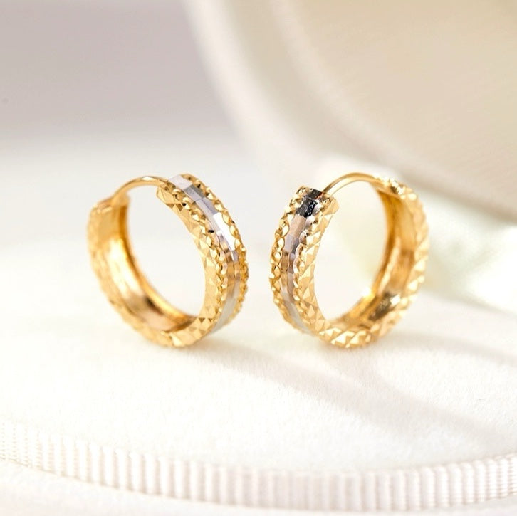 Small Two Tone Hoops