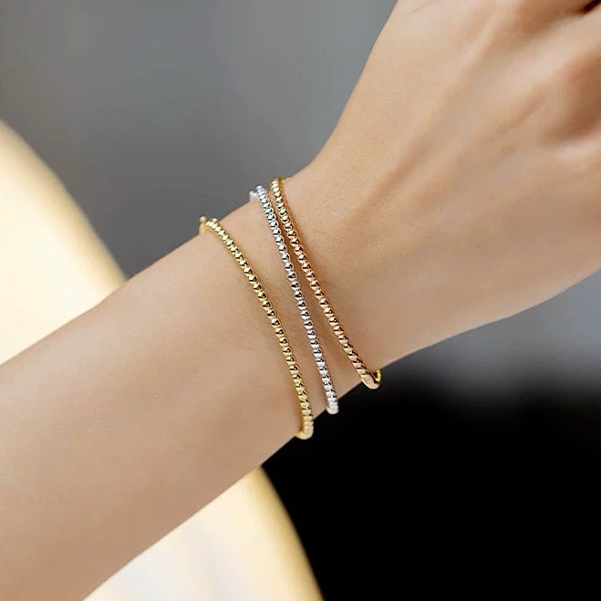 Beads Gold Bangle