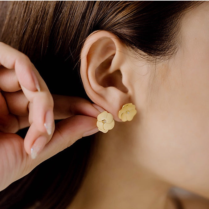 Camellia Flower Studs