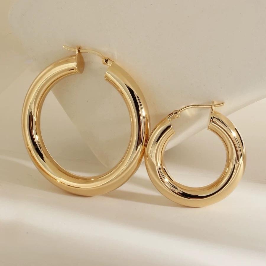 Chunky Tube Earrings