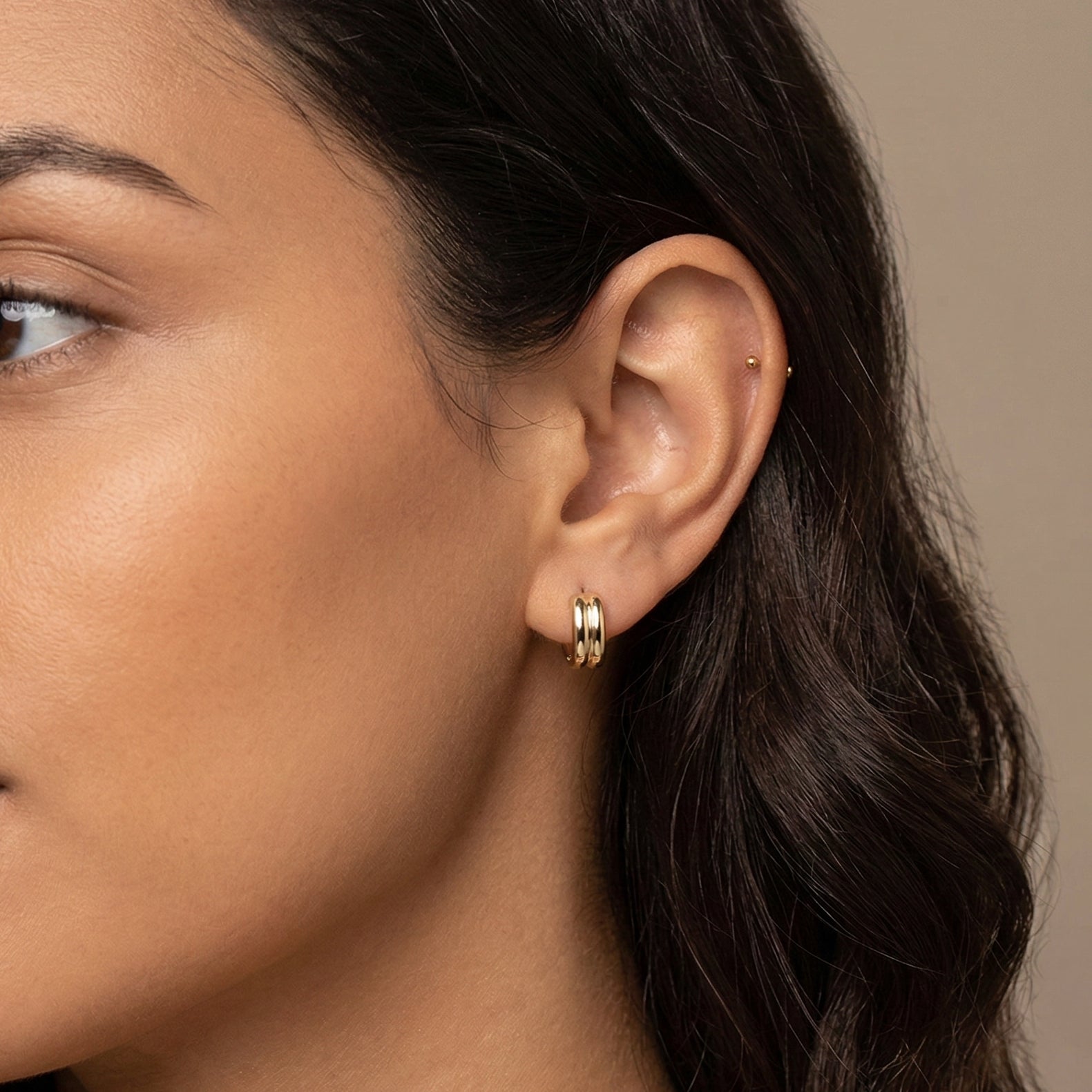 Triple Circle Earrings