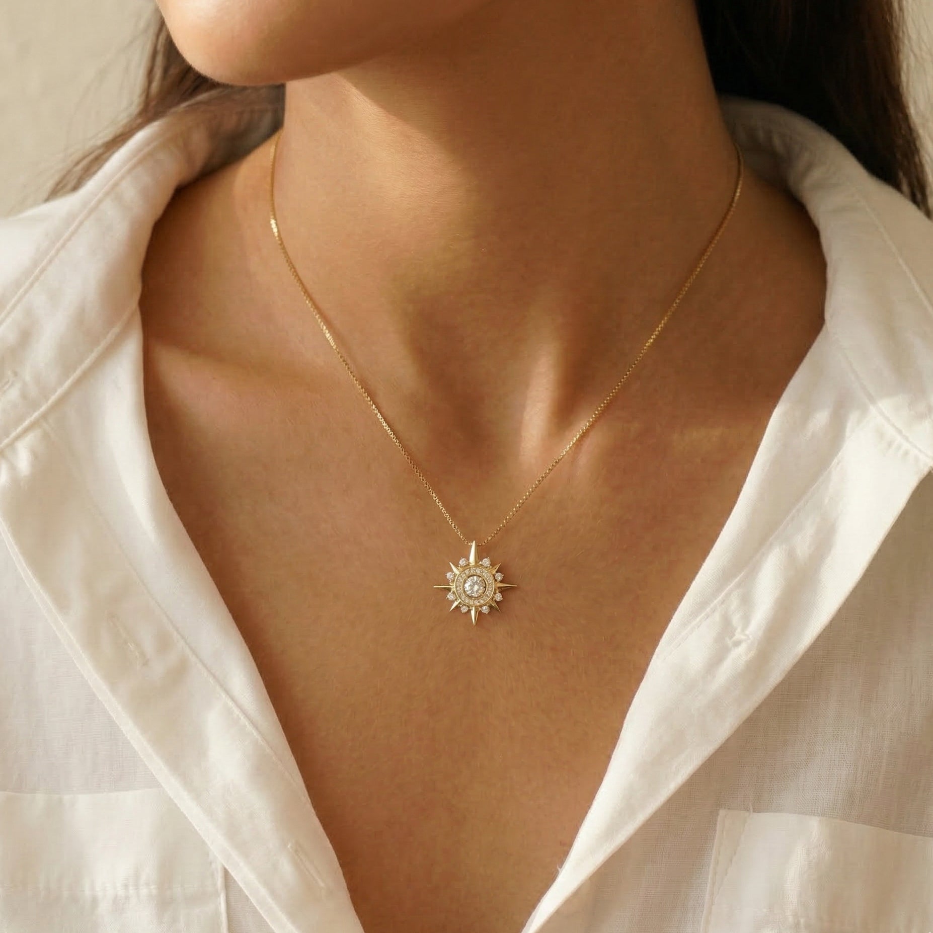 Eight Point Star Charm