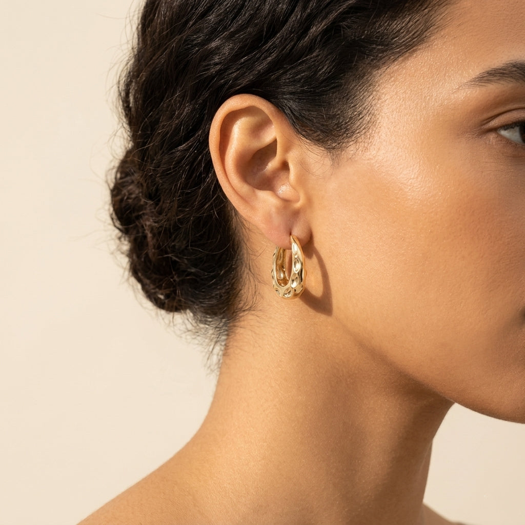 Chunky Textured Hoop