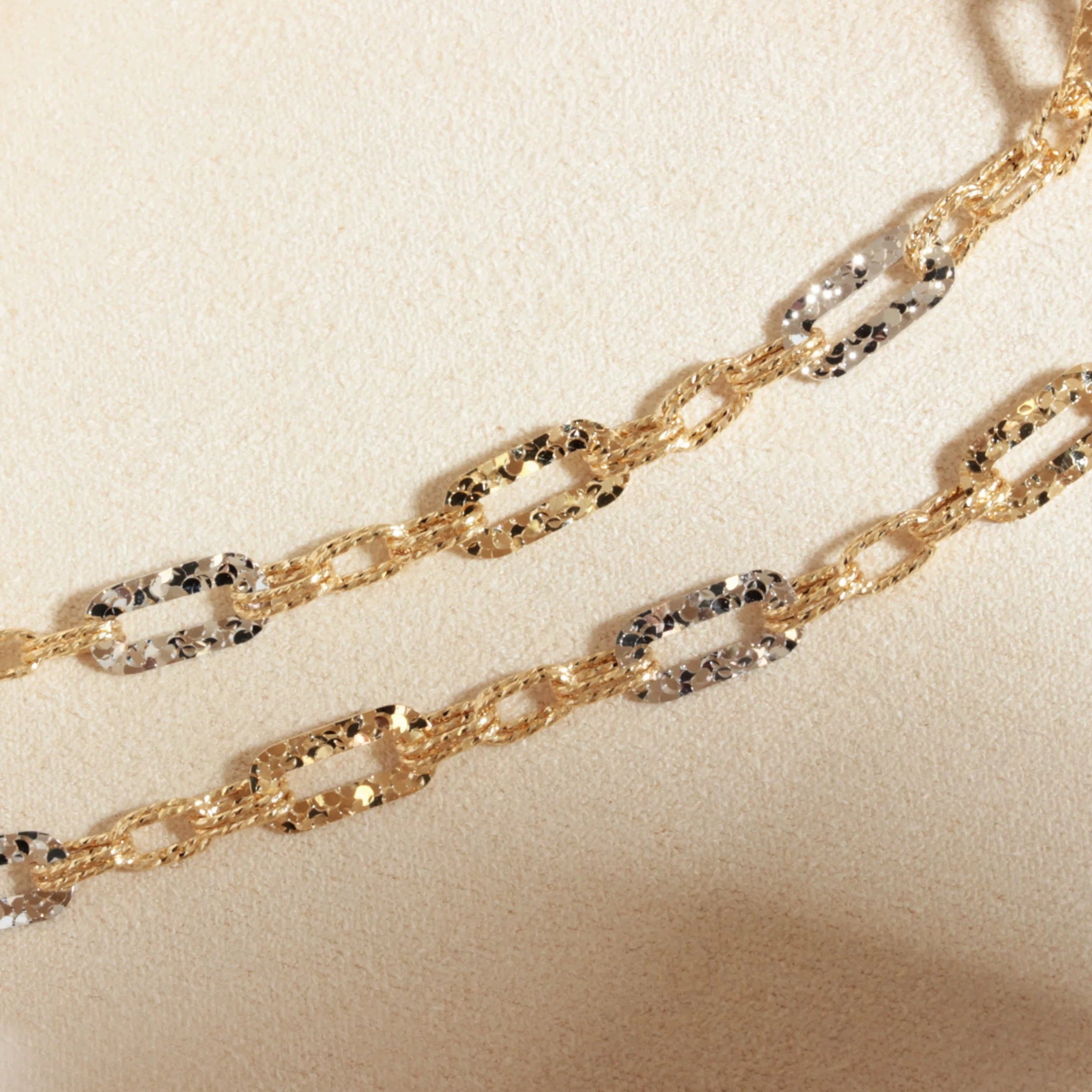 Two Tone Link Necklace