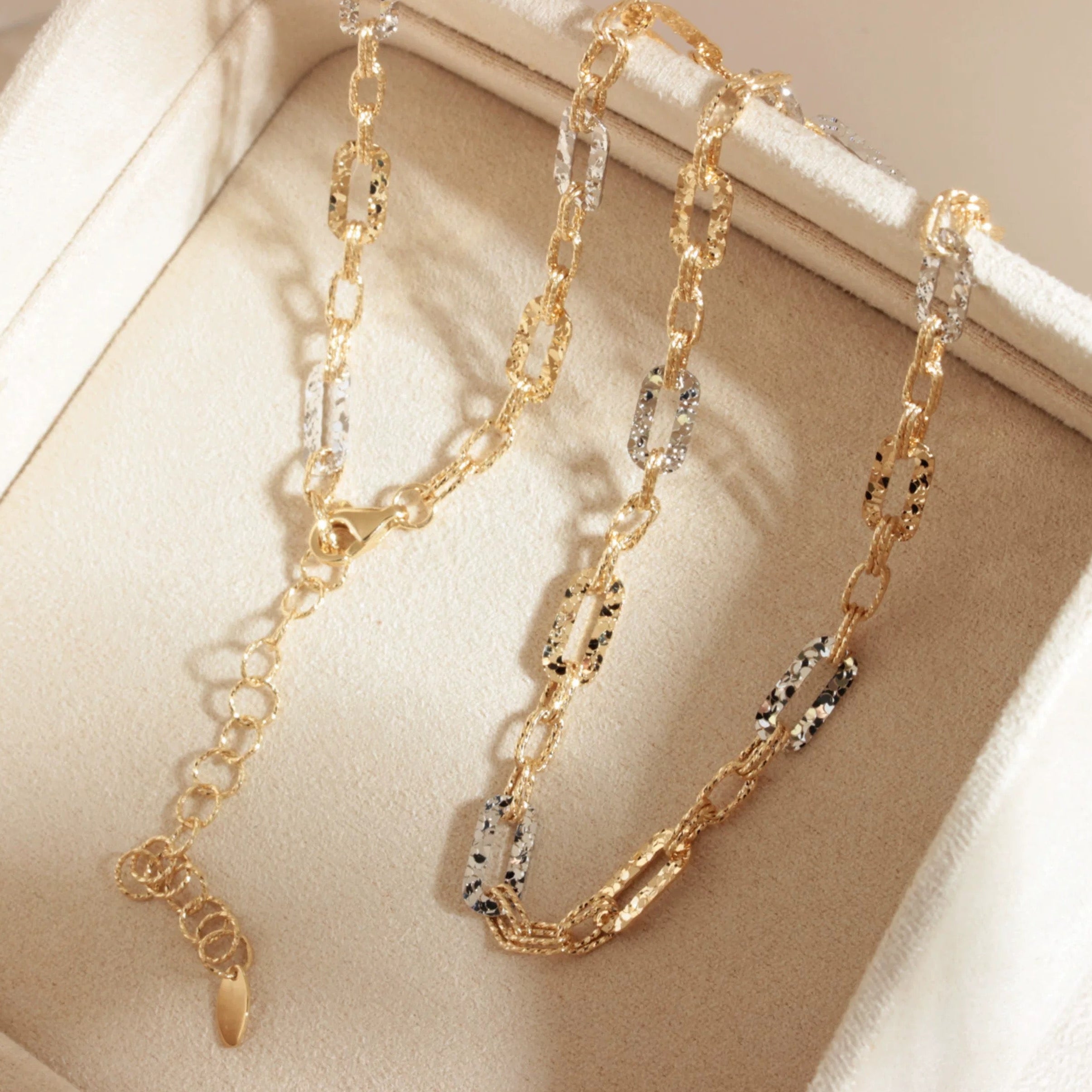 Two Tone Link Necklace