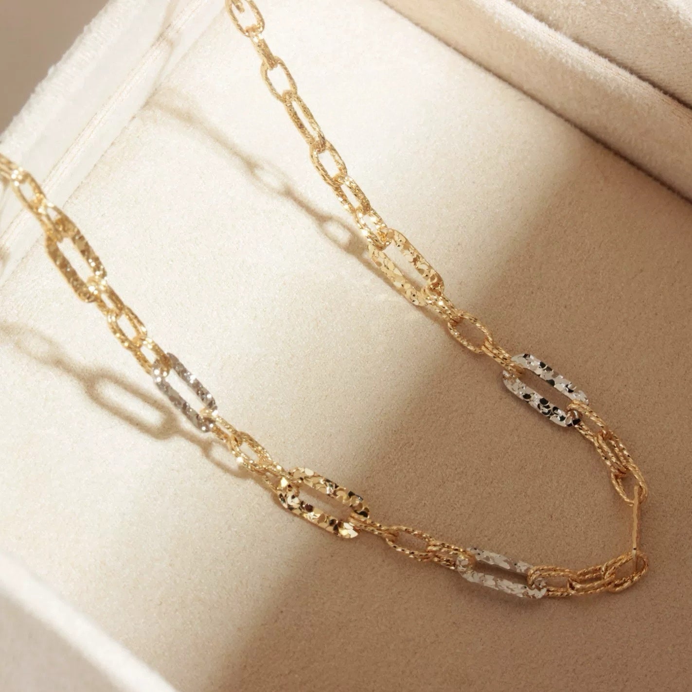 Two Tone Link Necklace