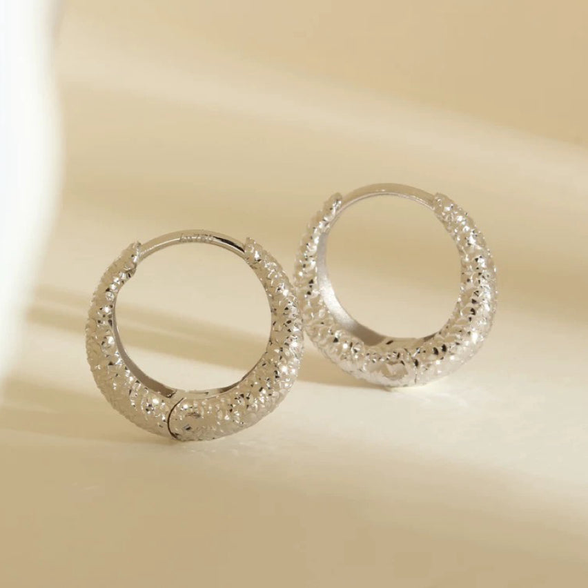 Two Tone Sparkle Hoops
