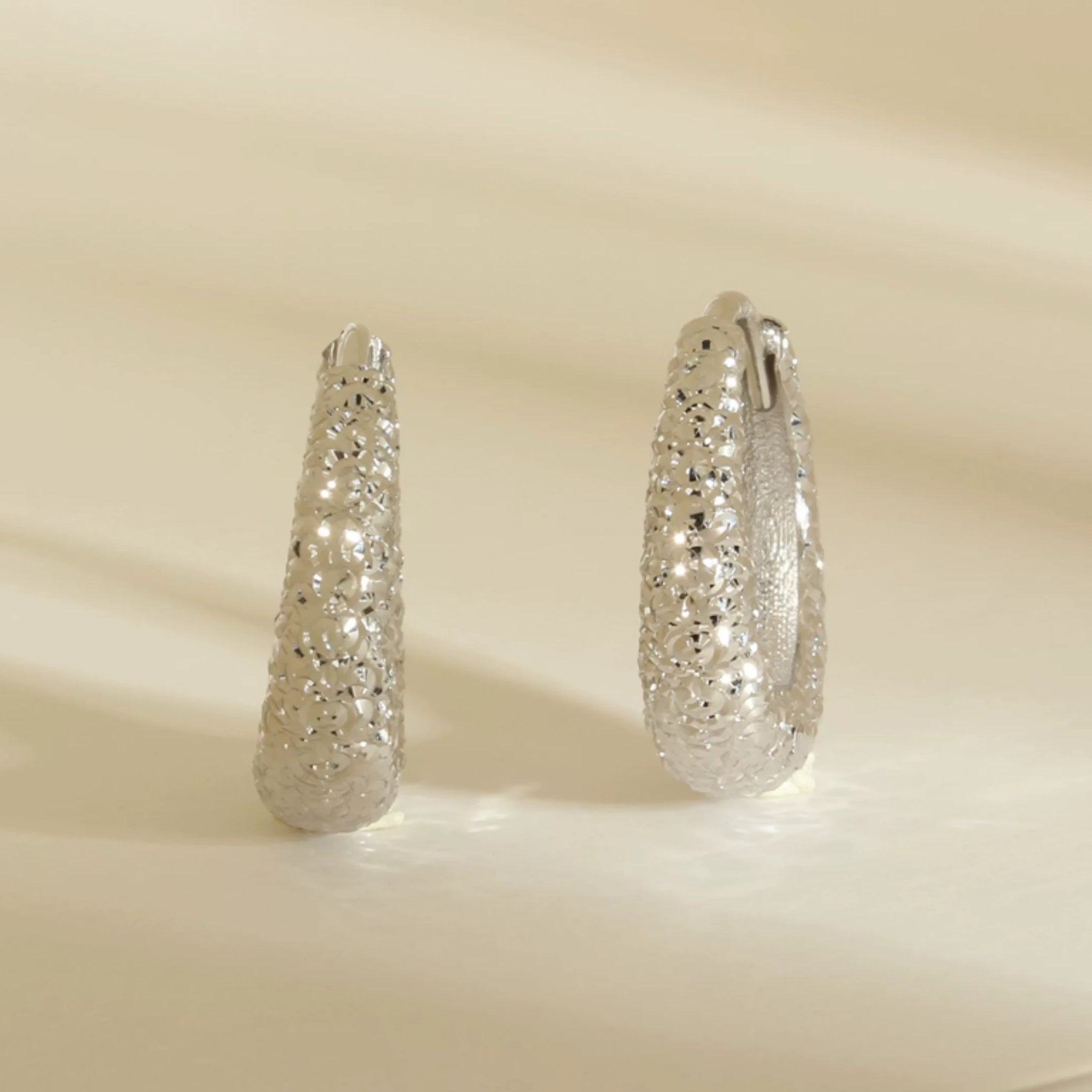 Two Tone Sparkle Hoops