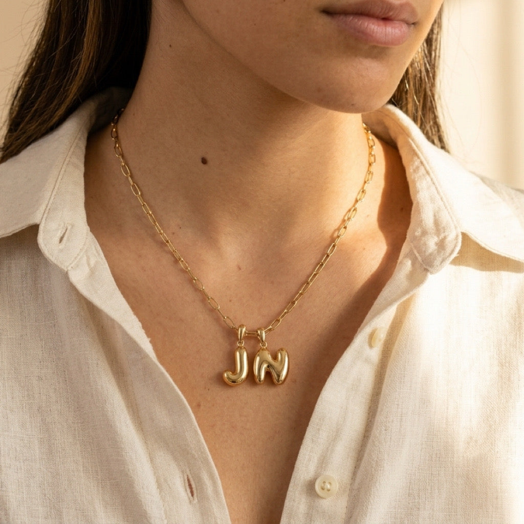 Balloon Initial Letter Pendant