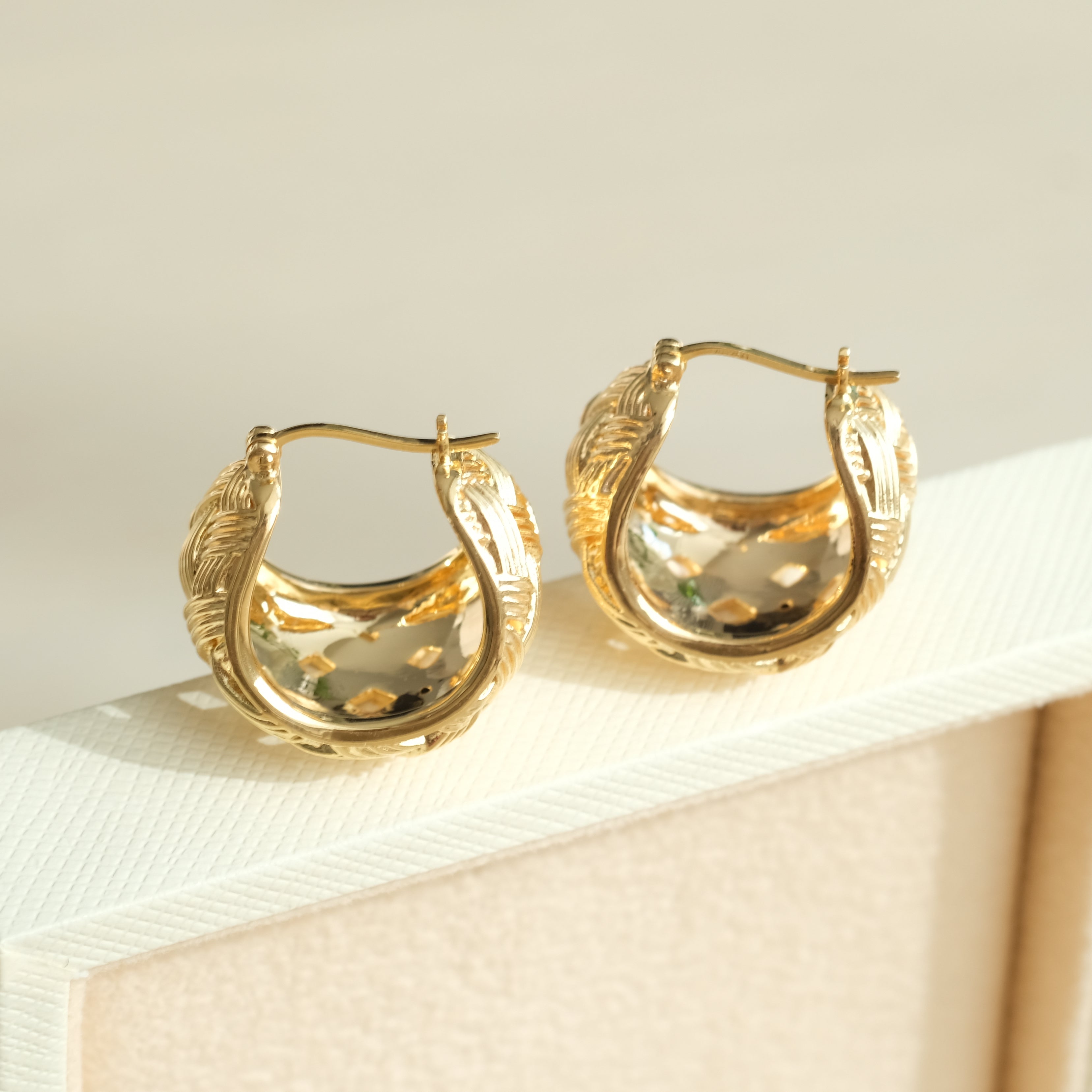 Woven Ball Earrings