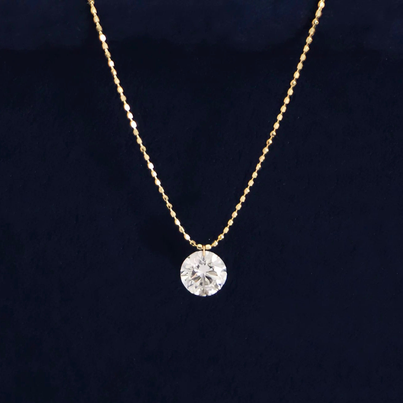 Single Diamond Necklace