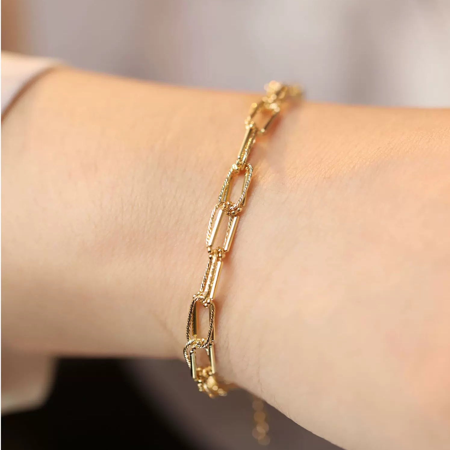 Chunky Paperclip Bracelet