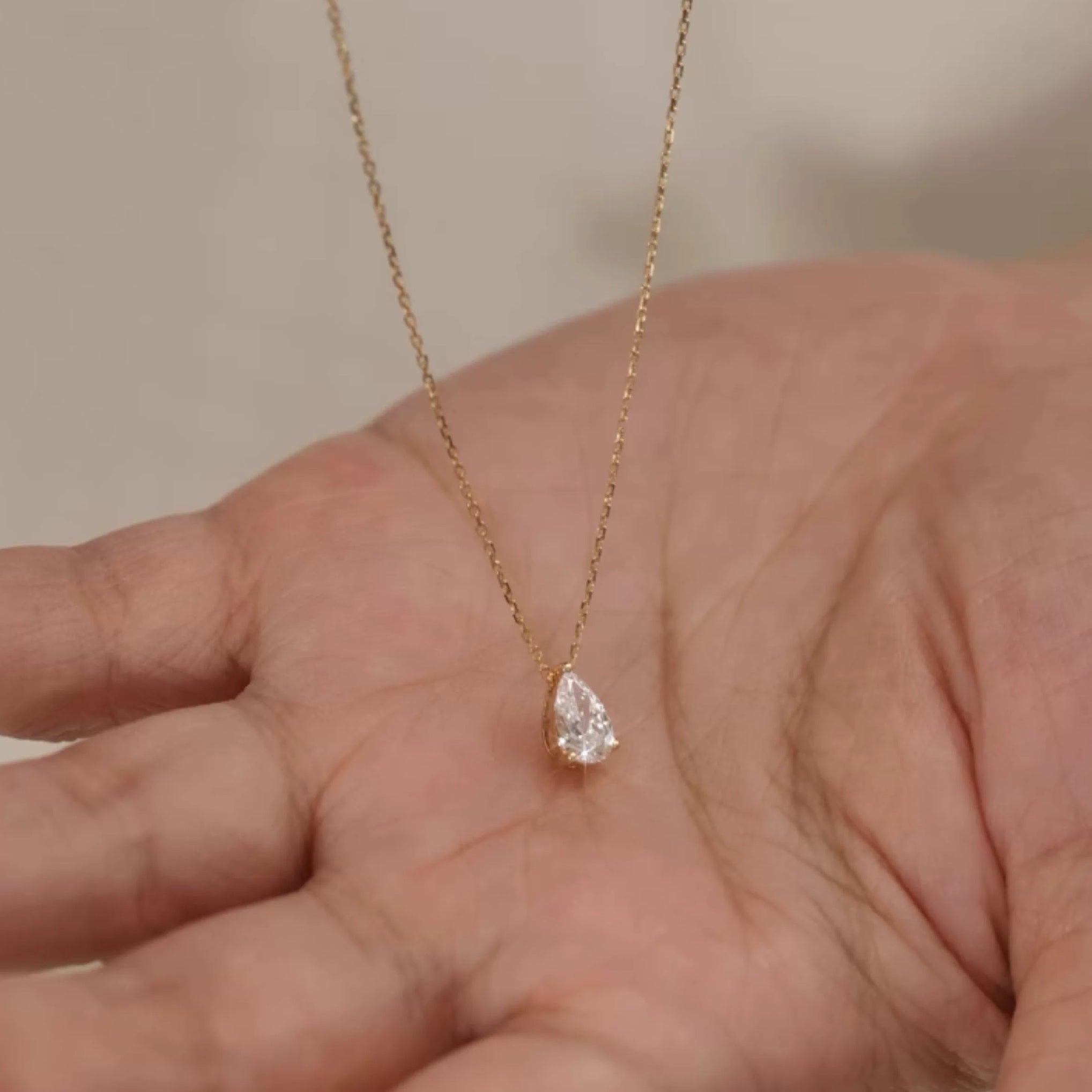 Diamond Solitaire Necklace