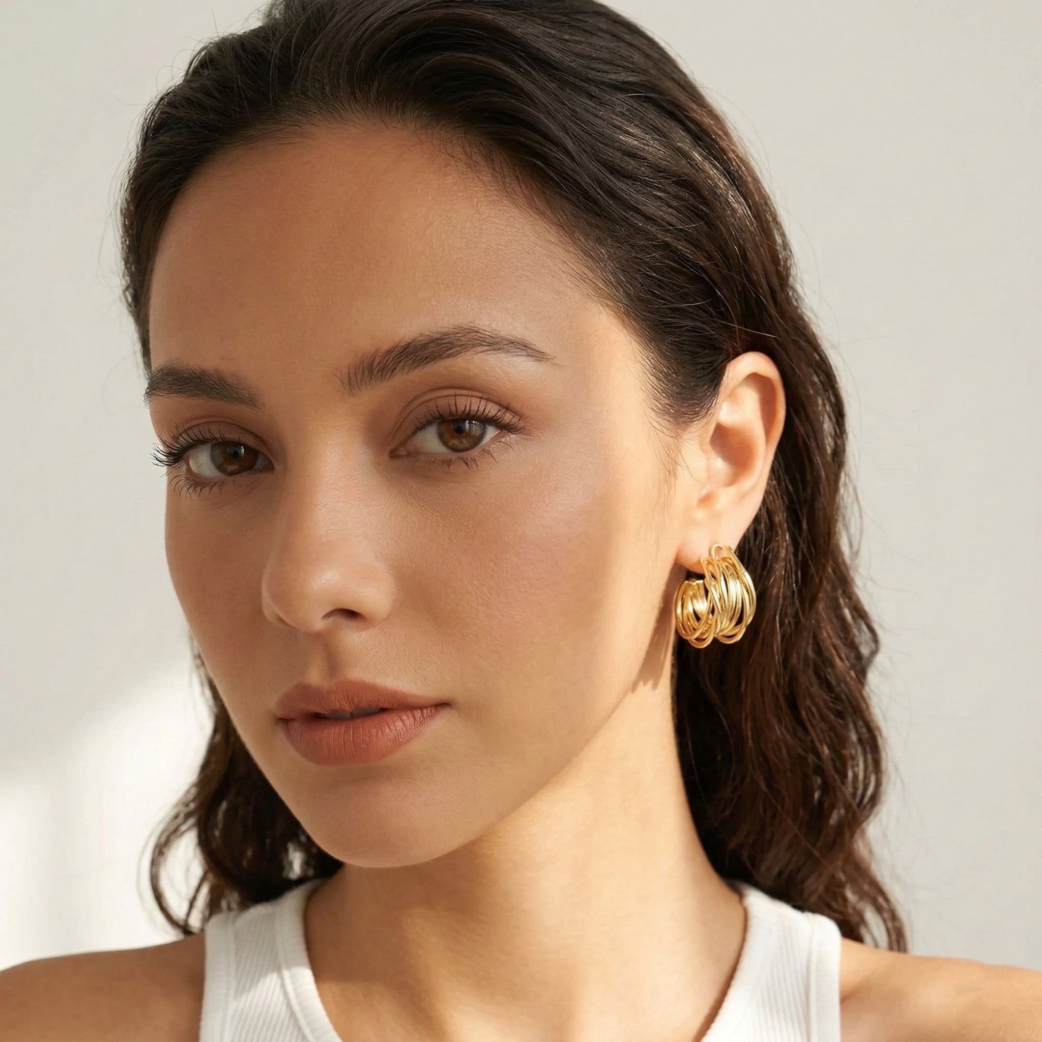 Bird Nest Hoops