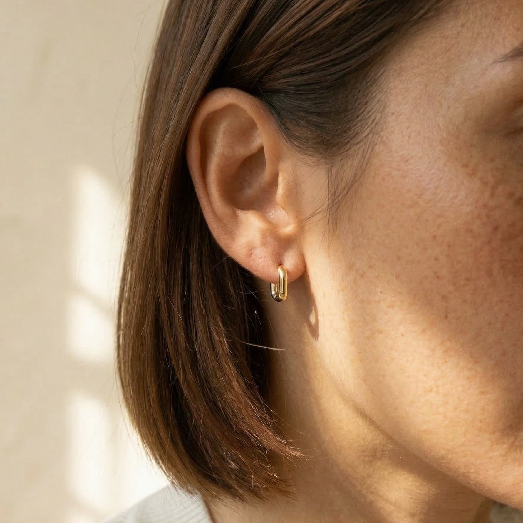 Rectangle Two Tone Hoops